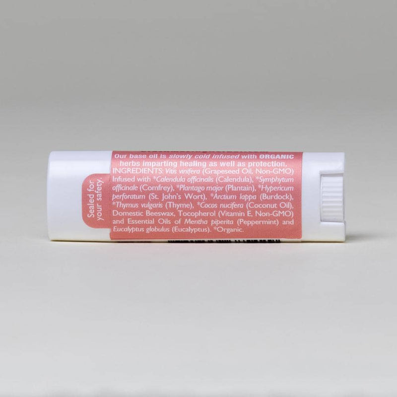 Natural Lip Balm, Herbal Infused, Mintyliptus Peppermint Eucalyptus (1 Case of 16 Units)